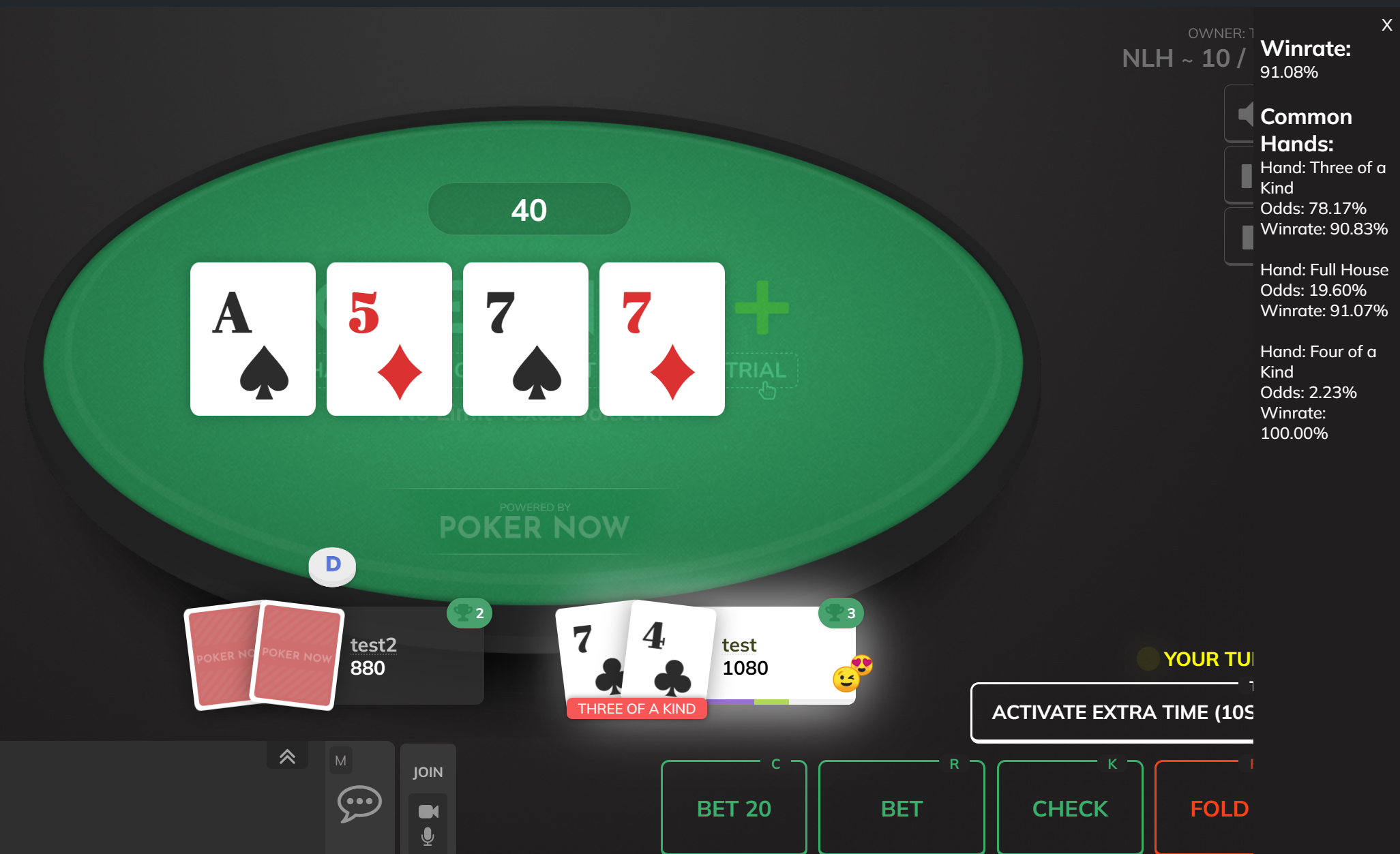 Pokernow Analytics Extension